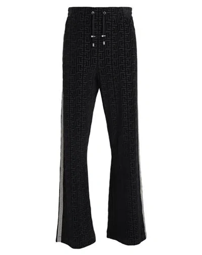 Balmain Man Pants Midnight Blue Size L Cotton, Polyamide