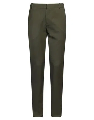 Balmain Man Pants Military Green Size 30 Virgin Wool
