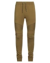 Balmain Man Pants Military Green Size L Cotton In Green