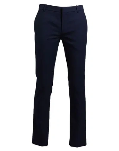Balmain Man Pants Navy Size 34 Virgin Wool In Blue