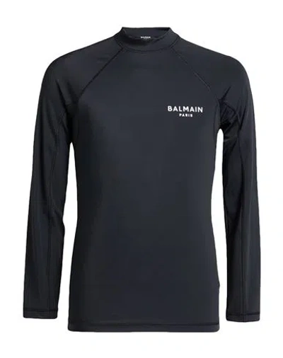 Balmain Man Performance Wear Black Size S Polyamide, Elastane