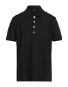 Balmain Monogram Short-sleeved Polo T-shirt In Black