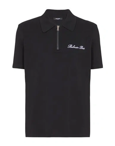 Balmain Signature Black Cotton T-shirt