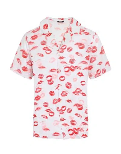 Balmain Man Shirt White Size 36 Viscose