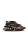 Balmain Unicorn Monogram Low-top Trainers In Neoprene And Leather In Black
