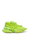 Balmain Unicorn Sneakers In Neoprene And Gomato Leather In Yellow