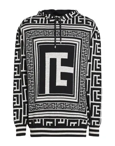 Balmain Man Sweater Black Size Xs Wool, Linen, Polyamide