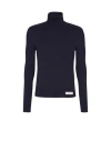 Balmain Man Sweater Blue Size S Merino Wool