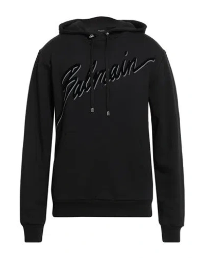 Balmain Man Sweatshirt Black Size L Cotton