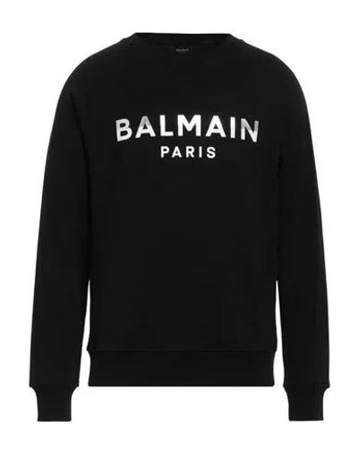 Balmain Man Sweatshirt Black Size L Cotton