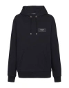Balmain Logo-patch Cotton Hoodie In Black