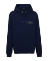 Balmain Hoodie Label Adjustable Hood In Blue