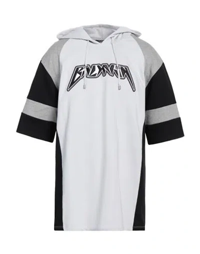 Balmain Man Sweatshirt Light Grey Size S Cotton In Gray