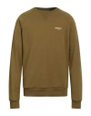 Balmain Logo Detailed Crewneck Sweatshirt In Green