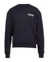 Balmain Man Sweatshirt Navy Size L Cotton, Elastane In Black