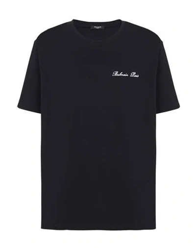 Balmain Black Cotton T-shirt