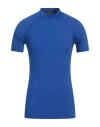 Balmain Man T-shirt Bright Blue Size L Polyamide, Elastane