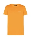 Balmain Logo-print Cotton T-shirt In Orange