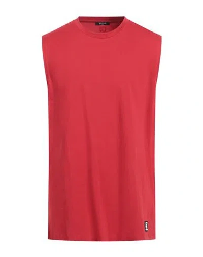 Balmain Man T-shirt Red Size L Cotton