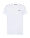 Balmain White Crewneck T-shirt With Logo Lettering Embroidery In White
