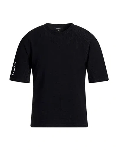 Balmain Man T-shirt Black Size S Polyamide, Elastane