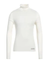 BALMAIN BALMAIN MAN TURTLENECK IVORY SIZE M MERINO WOOL