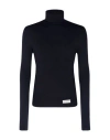 Balmain Logo-patched High-neck Sweater In Blue