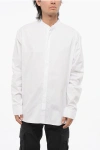Balmain Cotton Poplin Shirt With Embroidery On The Breast Pocket