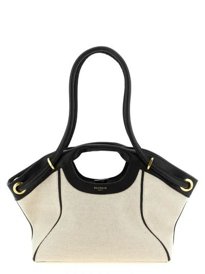 Balmain Media Tote Bag In Multicolor