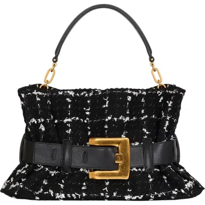 Balmain Medium Anthem Bag In Black