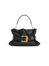 Balmain Medium Anthem Bag In Smooth Leather In Black
