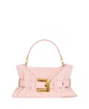 Balmain Medium Anthem Bag In Smooth Leather In Pink