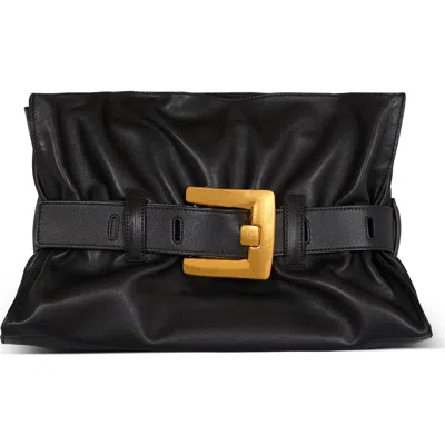 Balmain Medium Anthem Leather Tote In Black