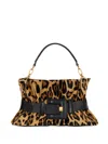 Balmain Anthem Medium Ponyskin-style Leopard Print Bag
