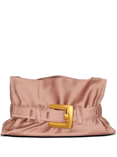 Balmain Medium Anthem Shoulder Bag In Pink