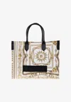 Balmain Medium B-army Canvas Tote Bag In Multi