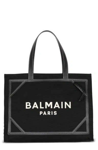 BALMAIN BALMAIN MEDIUM B-ARMY MONOGRAM SHOPPER TOTE