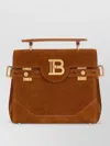Balmain Medium Handle Bag Adjustable Strap Hardware In Brown