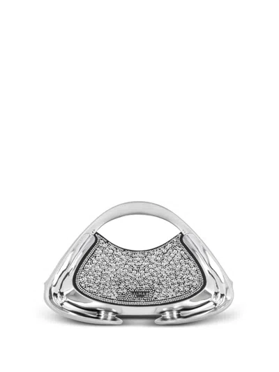 Balmain Medium Jolie Madame Tote Bag In Silver