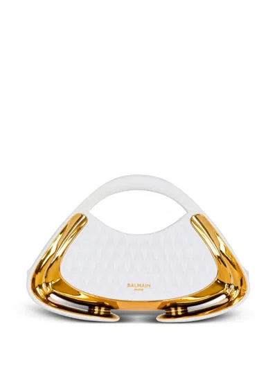 Balmain Medium Jolie Madame Tote Bag In White