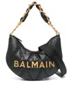 Balmain Medium Moon Shoulder Bag In Black