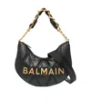 Balmain Medium Moon Shoulder Bag In Black