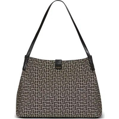 Balmain Medium Release Shopper Bag In Black