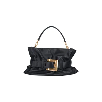Balmain Medium Shoulder Bag Anthem In Black