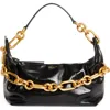 Balmain Sync Medium Chain Shoulder Bag In Calfskin