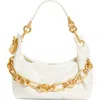 Balmain Medium Sync Leather Hobo Bag