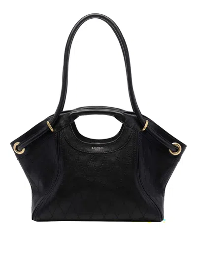 Balmain Medium Tote Bag In Black