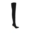 Balmain Medusa Sculpted-heel 100mm Boots In Black
