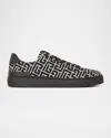 Balmain B Court Monogram Jacquard Low Top Sneaker In Black