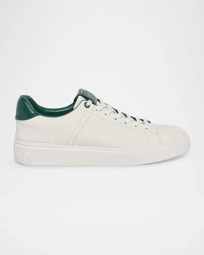 Balmain Men & Apos;s B-court Calfskin Low-top Sneakers In Multi